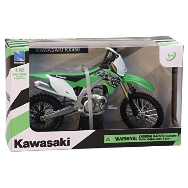 New-Ray Kawasaki Kx 450f Yeşil 1/12 Diecast Motosiklet - Görsel 3