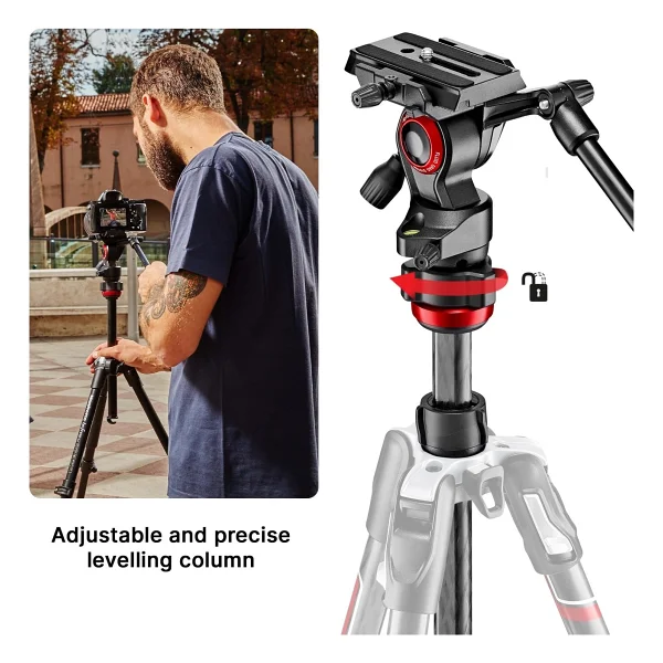 Manfrotto Mvkbfrtc Live Befree Karbon Fiber Video Tripod - Görsel 3