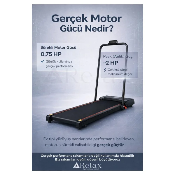 Relax Fit Walking Pad Uzaktan Kumandalı Katlanabilir Yürüyüş Bandı - Görsel 2