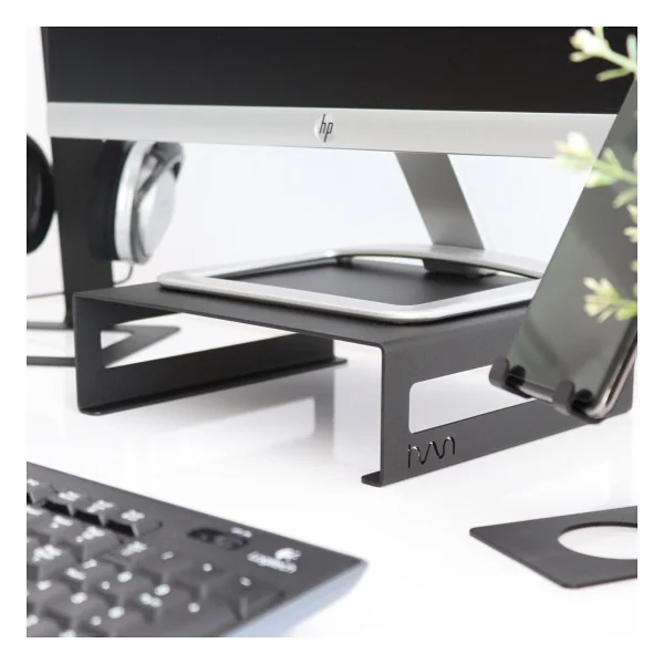 Hansdo - Monitör Standı - Laptop Standı - Monitör Yükseltici - Metal - Siyah - Sms2bl - Görsel 4