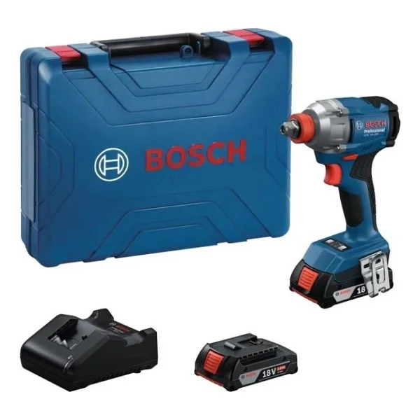 Bosch Gdx 18v-285 Çift Akülü 2 Ah Darbeli Somun Sıkma Makinesi - Görsel 6