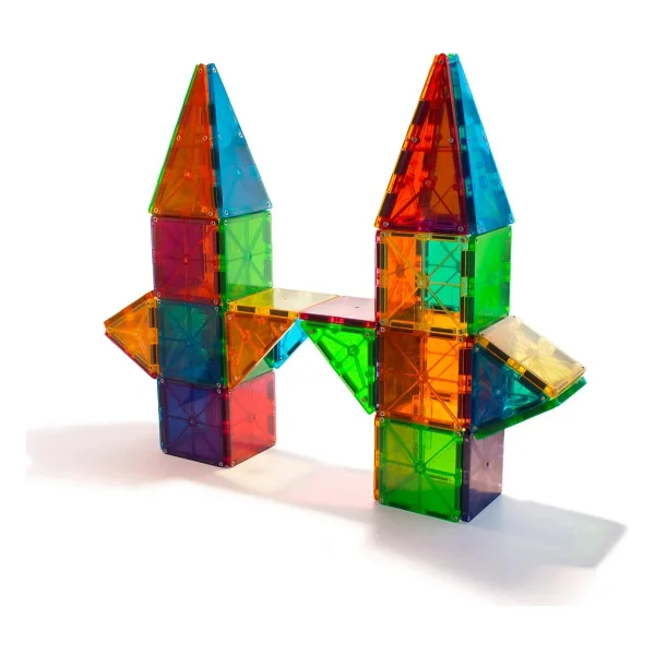 MAGNA-TILES - Clear Color Manyetik Bloklar - 100 Parça - Görsel 4