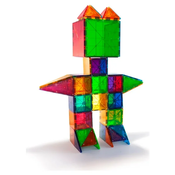 MAGNA-TILES - Clear Color Manyetik Bloklar - 100 Parça - Görsel 5