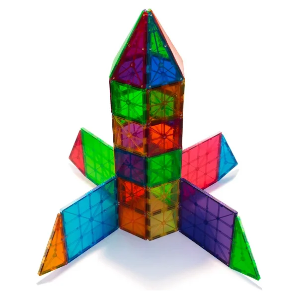 MAGNA-TILES - Clear Color Manyetik Bloklar - 100 Parça - Görsel 6
