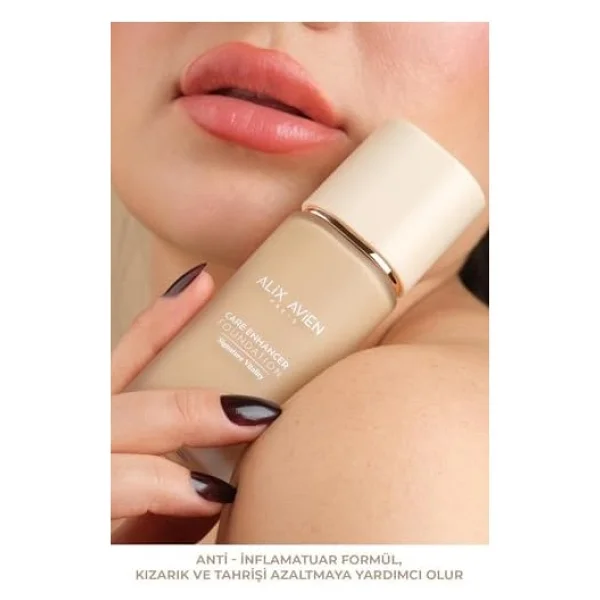 Alix Avien Kırışıklık Karşıtı Nemlendirici Spf30 Parlak Bitişli Fondöten Care Enhancer 810 Desert Sand (2 Paketi) - Görsel 3