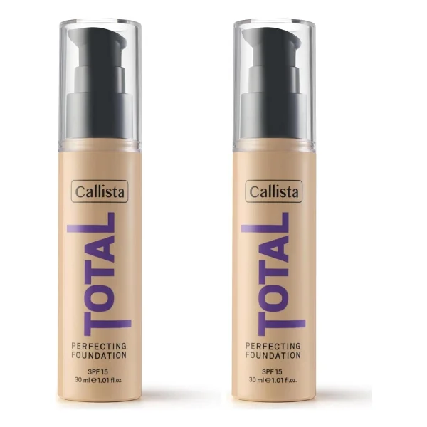Callista Total Perfecting 220 Natural Beige 2 Adet Fondöten - Görsel 4