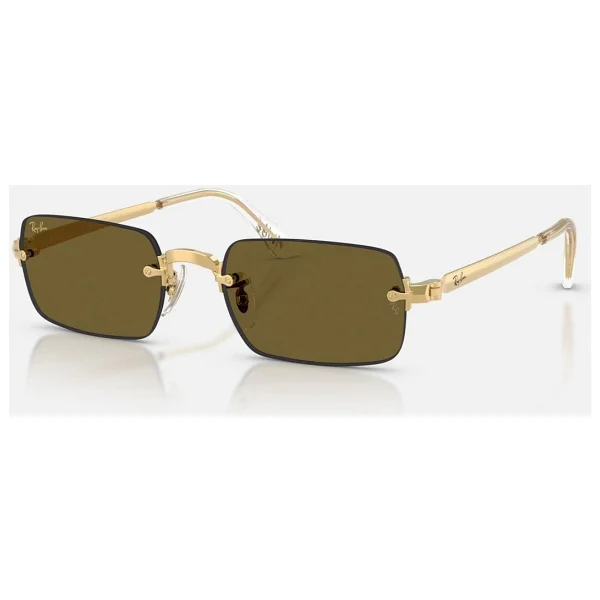 Ray-Ban By Asap Rocky 3928 001/73 Gold-Dark Brown Polarize Güneş Gözlüğü - Görsel 2