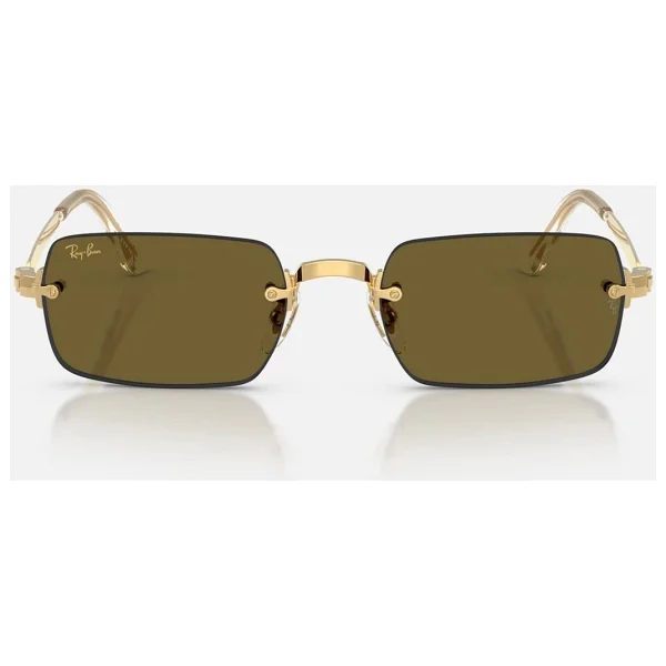 Ray-Ban By Asap Rocky 3928 001/73 Gold-Dark Brown Polarize Güneş Gözlüğü - Görsel 3