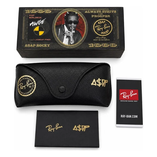 Ray-Ban By Asap Rocky 3928 001/73 Gold-Dark Brown Polarize Güneş Gözlüğü - Görsel 6
