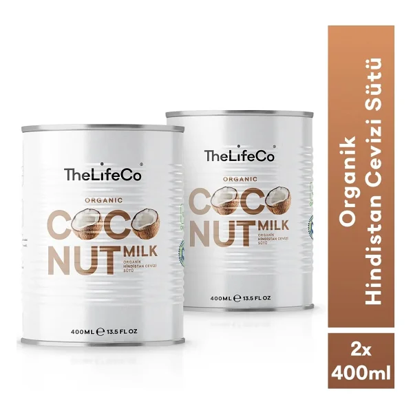 Thelifeco Hindistan Cevizi Sütü 400 Ml X 2 Adet (Laktozsuz, Glutensiz, Vegan) - Görsel 6