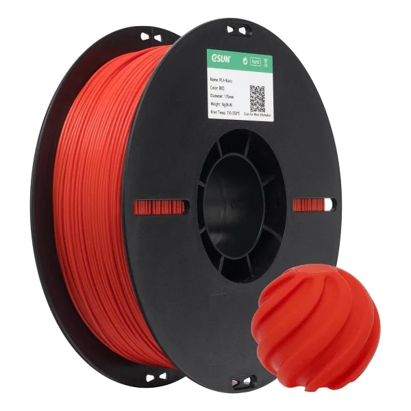 Esun Pla Basic 1.75 Mm 1 Kg Kırmızı Filament - Görsel 4
