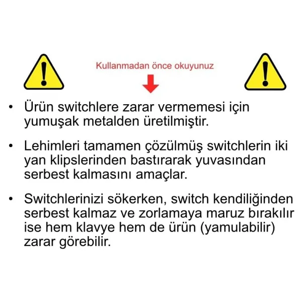 Spelt Mekanik Klavye Switch Ve Tuş Kapağı Sökme Aparatı - Görsel 3