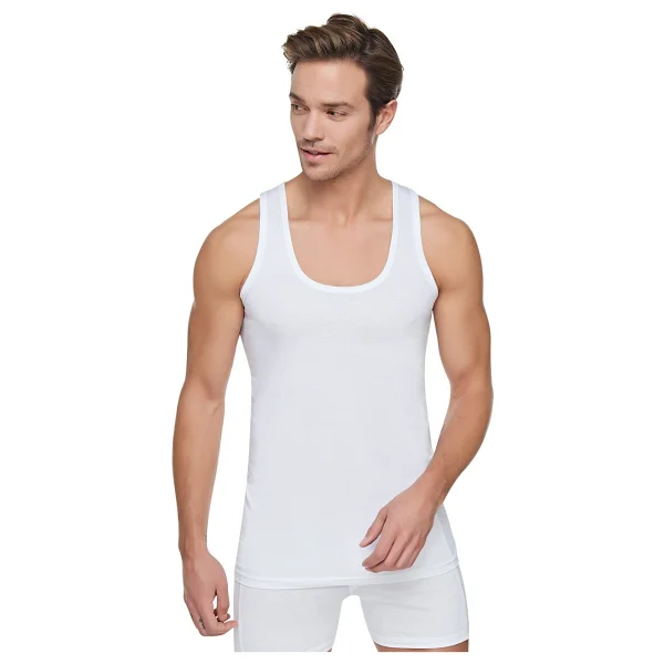 Tutku Erkek Gri 6'lı %40 Pamuk %60 Polyester Atlet - Görsel 8