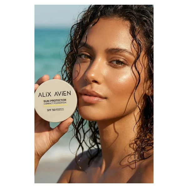 Alix Avien Kırışıklık Karşıtı Yüksek Kapatıcı Waterproof Spf 50 Kompakt Fondöten - Görsel 7