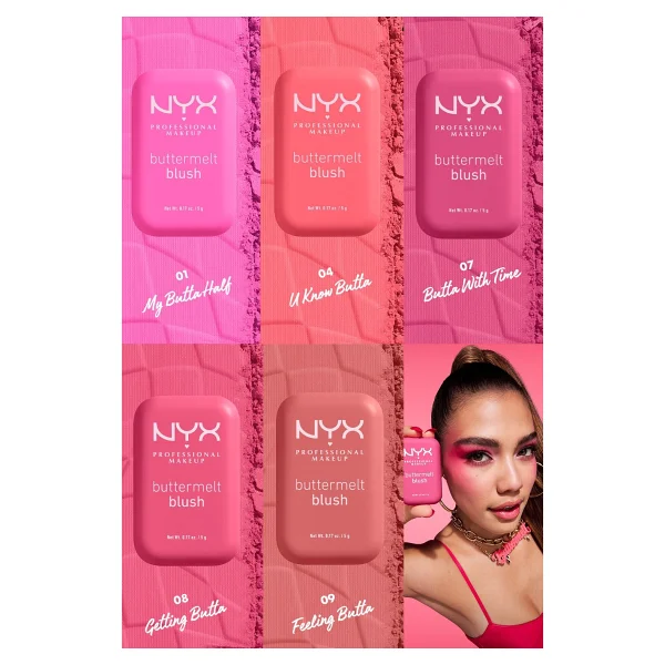 Nyx Professional Makeup Buttermelt 02 Butta Together Krem Allık - Görsel 8