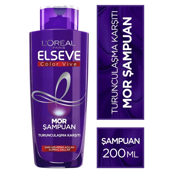 L'oreal Paris Elseve Color Vive Turunculaşma Karşıtı 200 Ml Mor Şampuan - Görsel 8
