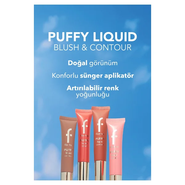 Flormar Puffy Nemlendirici Etkili Parlak Bitişli Likit Allık - Görsel 8