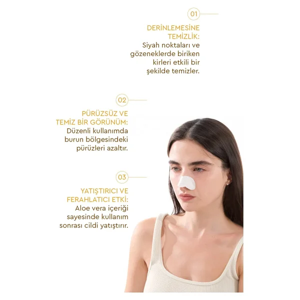 Mjcare Nose Pack Siyah Nokta Ve Gözenek İçin Temizleyici Burun Bandı 5 Adet - Görsel 2