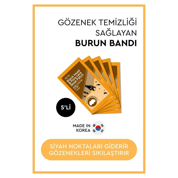 Mjcare Nose Pack Siyah Nokta Ve Gözenek İçin Temizleyici Burun Bandı 5 Adet - Görsel 7
