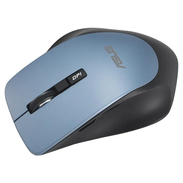 Asus Wt425 Siyah-Mavi Ergonomik Sessiz Optik Kablosuz Mouse - Görsel 5