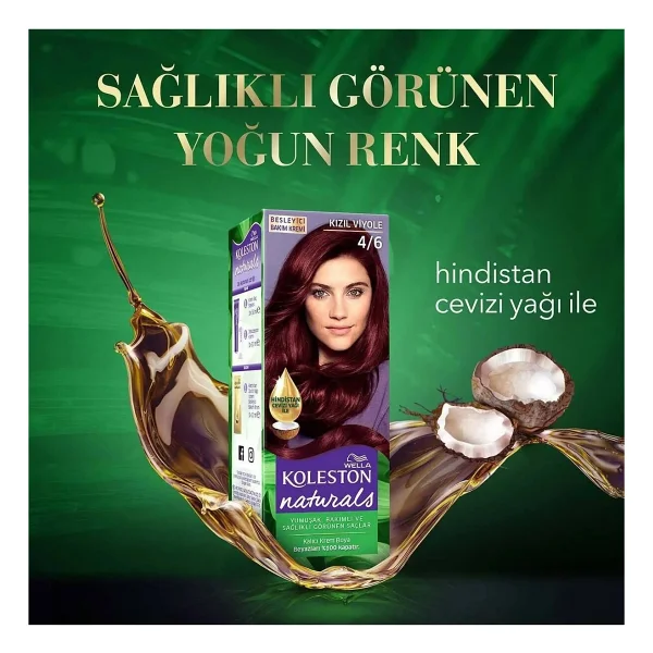 Koleston Naturals 4.6 Kızıl Viyole Saç Boyası - Görsel 10