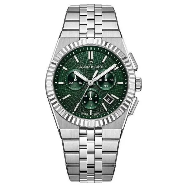 Jacques Philippe Virtus Chrono Jpqgc10513x6 Yeşil Erkek Kol Saati - Görsel 2