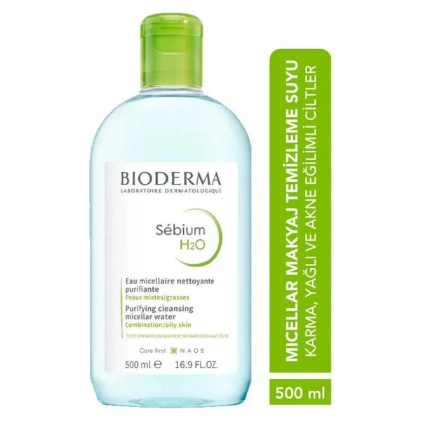 Bioderma Sebium H2O Micellar 500 ml Yüz Temizleme Suyu - Görsel 10