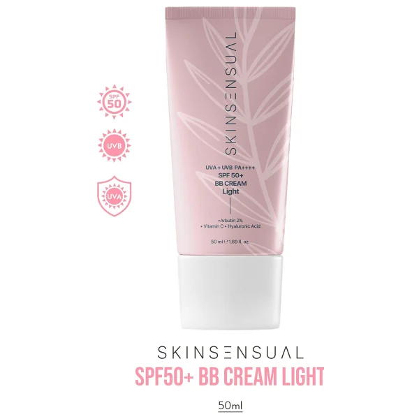 Skin Sensual Bb Krem Light 50ml Spf50 Pa++++ Leke Karşıtı, Aydınlık Cilt Görünümü Uva/Uvb Koruma - Görsel 7