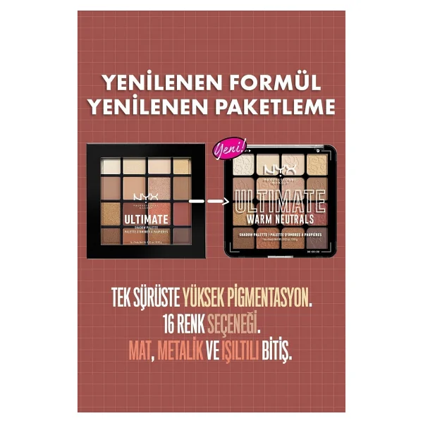 Nyx Professional Makeup Ultimate Shadow Far Paleti - Görsel 4