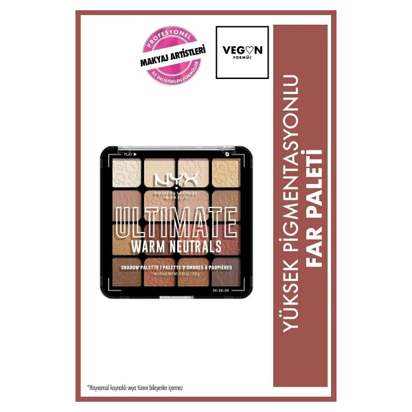 Nyx Professional Makeup Ultimate Shadow Far Paleti - Görsel 7