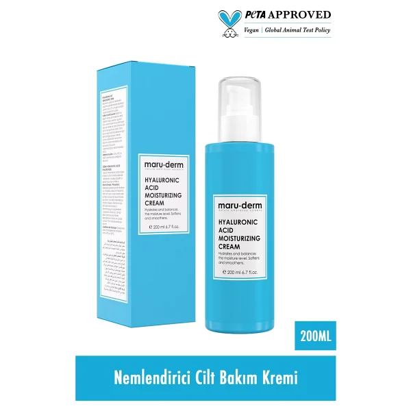 Maru.Derm Hyalüronik Asit Yüz Ve Vücut 200 Ml Nemlendirici Krem - Görsel 7