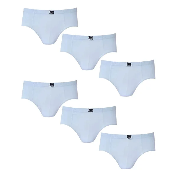 Tutku Erkek Çocuk Külot Beyaz 6'lı Paket - 9 - 10 Yaş - Görsel 5