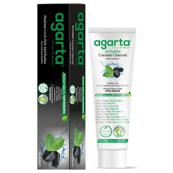 Agarta Doğal Bitki Özlü Tam Koruma Beyazlatıcı 100 Ml 3 Adet Florürsüz Diş Macunu - Görsel 7