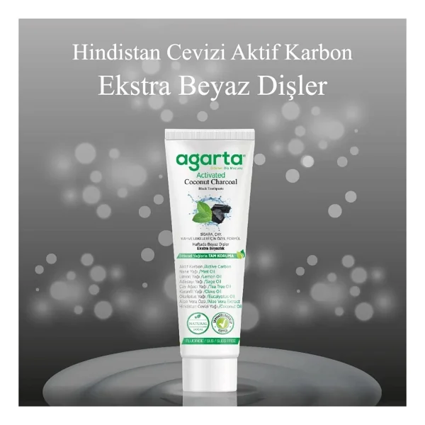 Agarta Doğal Bitki Özlü Tam Koruma Beyazlatıcı 100 Ml 3 Adet Florürsüz Diş Macunu - Görsel 8