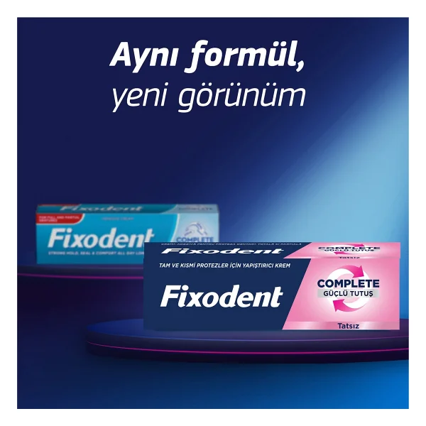 Fixodent Complete Güçlü Tutuş Aromasız 47 Gr Protez Diş Yapıştırıcı - Görsel 3