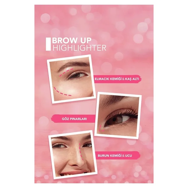 Flormar Brow Up 002 Rose Gold Kalem Highlighter - Görsel 8