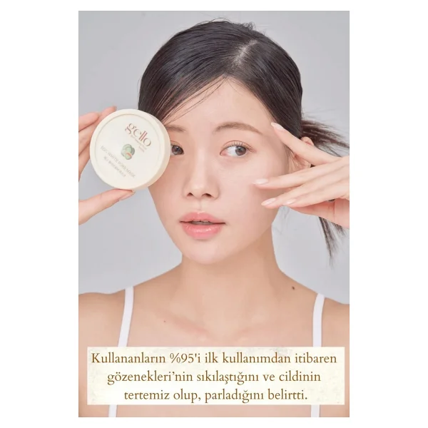Gello Gözenek Sıkılaştırıcı Yumurta Akı Maskesi - Egg White Pore Mask - Görsel 8