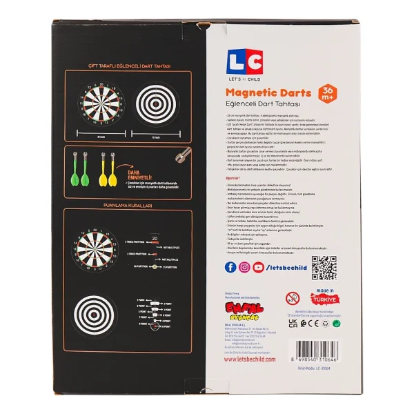 Sinerjim 31064-Lc Eğlenceli Manyetik Dart -Lets Be Child - Görsel 5