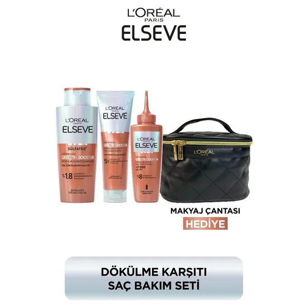 Elseve Growth Booster Dökülme Karşıtı Rutin: Şampuan & Saç Bakım Kremi & Saç Derisi Serumu - Görsel 7