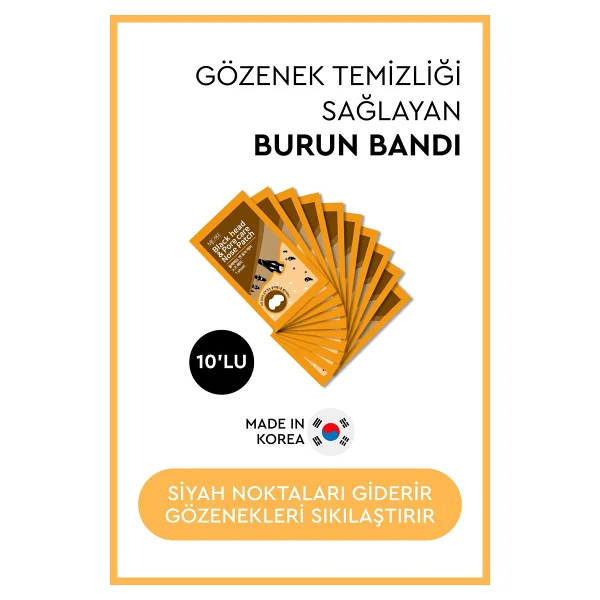 Mjcare Nose Pack Siyah Nokta Ve Gözenek İçin Temizleyici Burun Bandı 10 Adet - Görsel 4