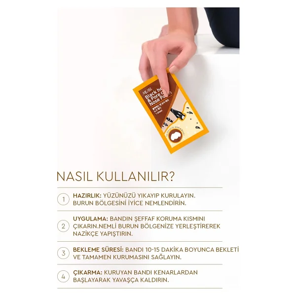 Mjcare Nose Pack Siyah Nokta Ve Gözenek İçin Temizleyici Burun Bandı 10 Adet - Görsel 6