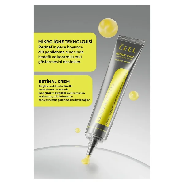 The Ceel Retinal Shot % 0.1 Sıkılaştırıcı & Güçlendirici 15 Ml Anti-Aging Krem - Görsel 10