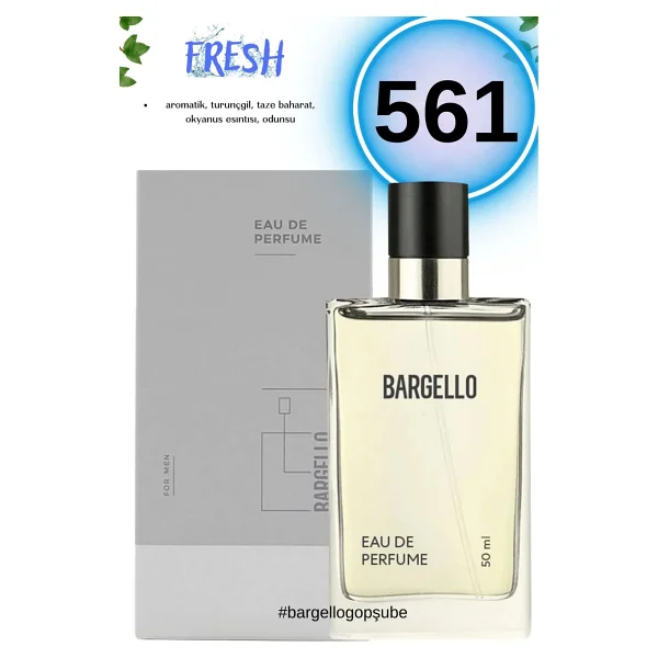 Bargello 561 Fresh EDP 50 ml Erkek Parfüm - Görsel 3