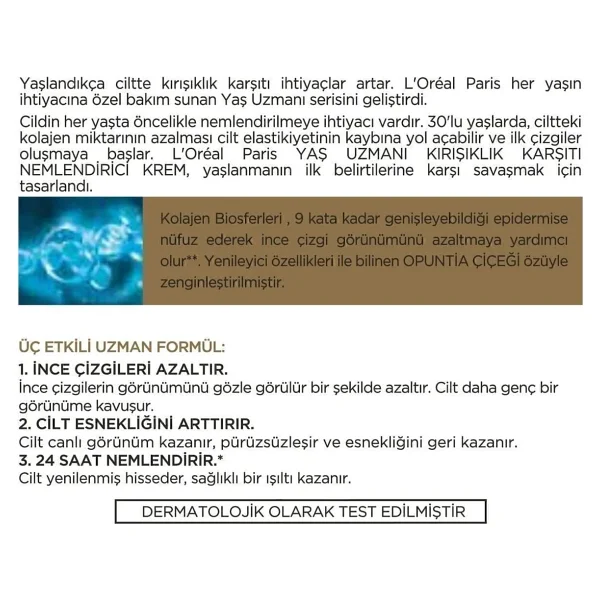 L'oreal Paris Yaş Uzmanı 35+ Collagen Kırışıklık Karşıtı 50 Ml Gündüz Kremi - Görsel 7