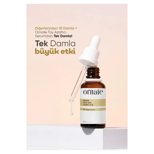 Ornate Karınca Yumurtası Yağlı Tüy Azaltıcı Ve Dökücü Serum 30ml %5 Formic Acid + %10 Aloe Vera - Görsel 9