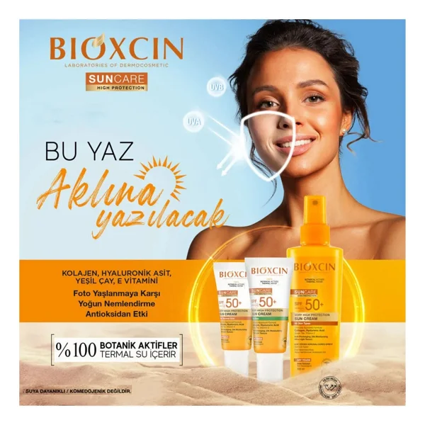 Bioxcin Sun Care Spf 50 Yüz Güneş Bakım Seti 50 Ml Kuru Ve Normal Cilt + Vücut Güneş Spreyi 200 Ml - Görsel 6