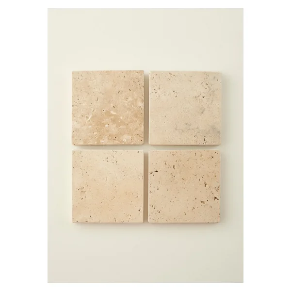 Bella Maison Ephesus 4'lü Traverten Bardak Altlığı (10x10 Cm) - Görsel 7
