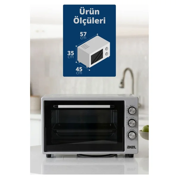 Akel AF950L 50 lt Mini Fırın - Görsel 7