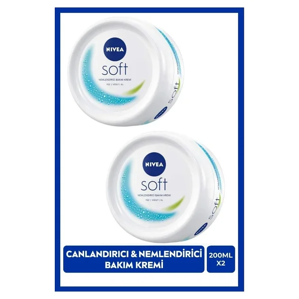 Nivea Soft Nemlendirici Bakım Kremi 200 Ml 2 Adet - Görsel 10