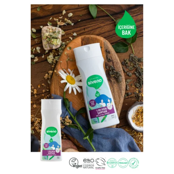 Siveno %100 Doğal Kepeğe Karşı Etkili 300 Ml Şampuan - Görsel 8